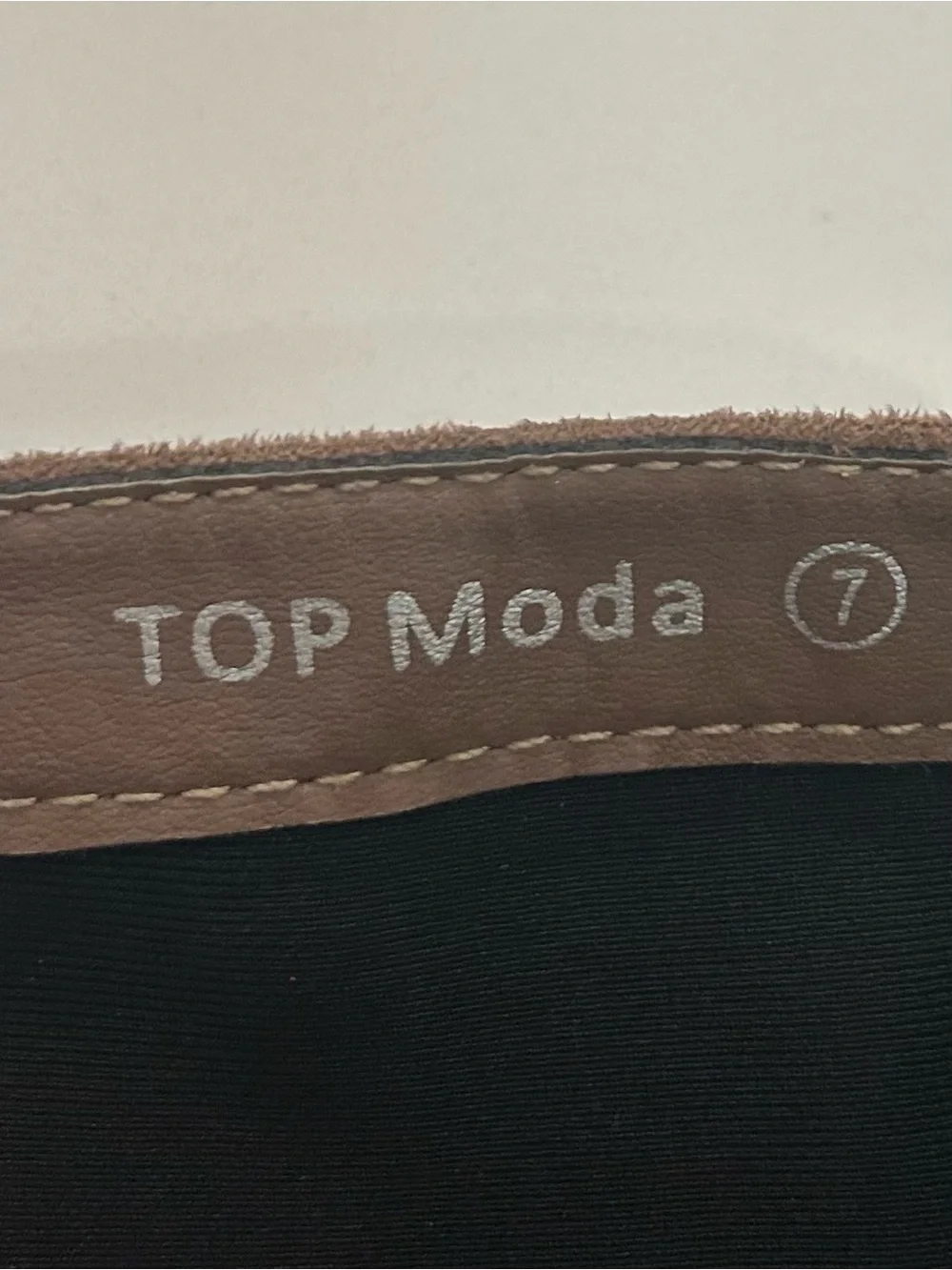 TOP Moda Brown Suede Over-the-Knee Lace-Up Boots Size 7